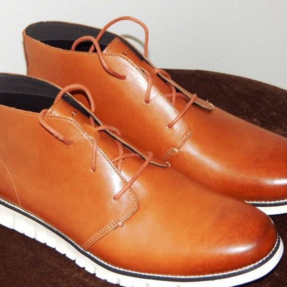 NIB Men's Cole Haan ZEROGRAND Chukka C35593 Boot British Tan Various Sizes - Picture 4 of 7